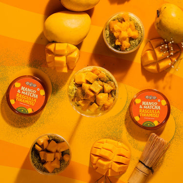 Mango & Matcha Rasgulla Tiramisu