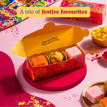 Assorted Mithai Box of 3