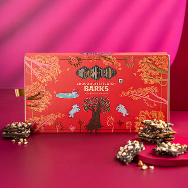 Choco Butterscotch Barks (300g) in Gift Box