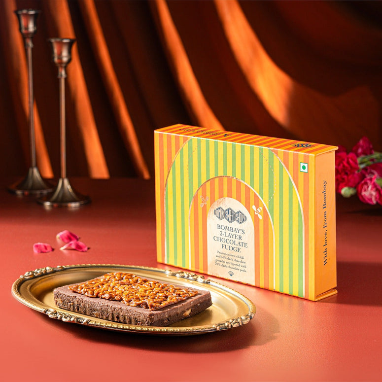 Bombay's 3-Layer Chocolate Fudge