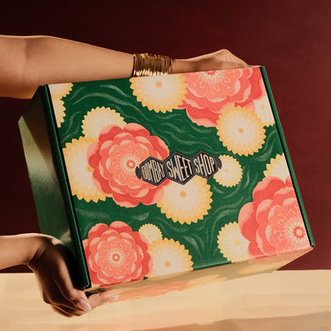 Large Green Diwali Gift Box