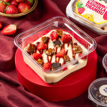 Strawberry Rasgulla Tiramisu