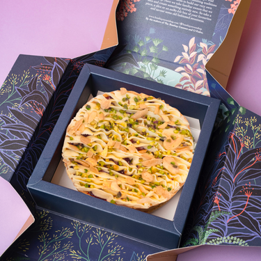 Nutcracker Cherry Ghevar Tart