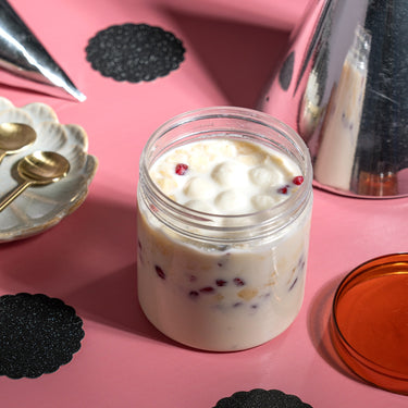 Rasmalai Fruit Custard