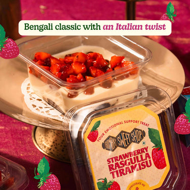 Strawberry Rasgulla Tiramisu