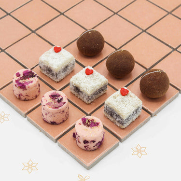 Assorted Valentine's Day mithai 