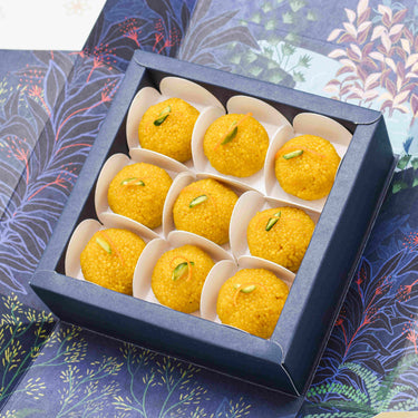 Box of assorted old fashioned motichoor laddoo